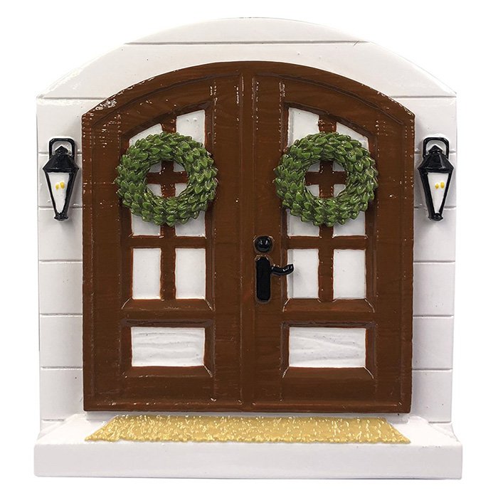 OR2140 - Farm House Door Personalized Christmas Ornament