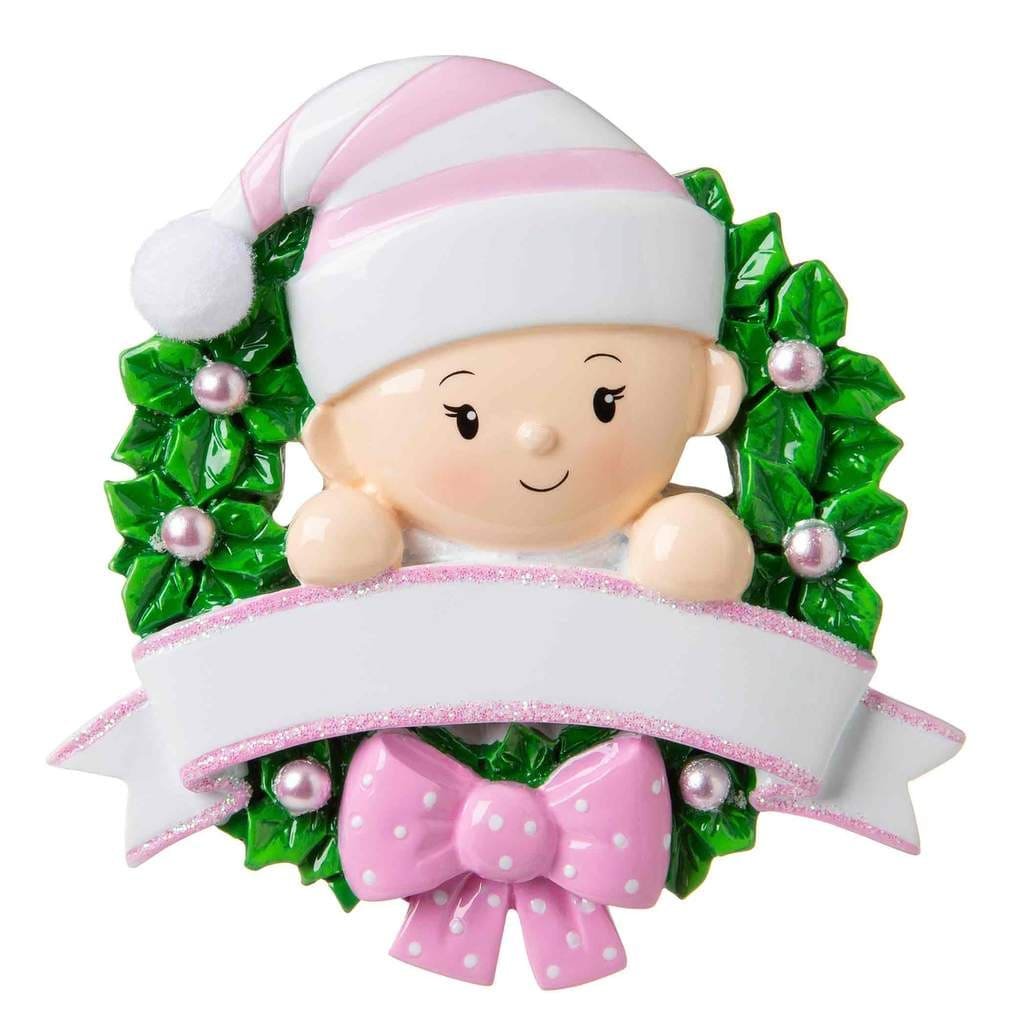 OR1746-P-Baby Girl in a Wreath
