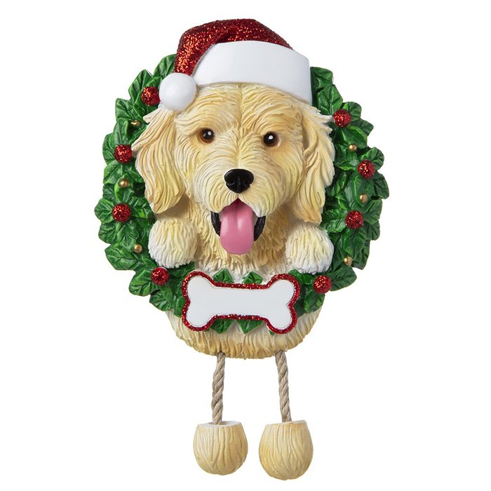 OR1712-GD - Golden Doodle (Pure Breed) Personalized Christmas Ornament