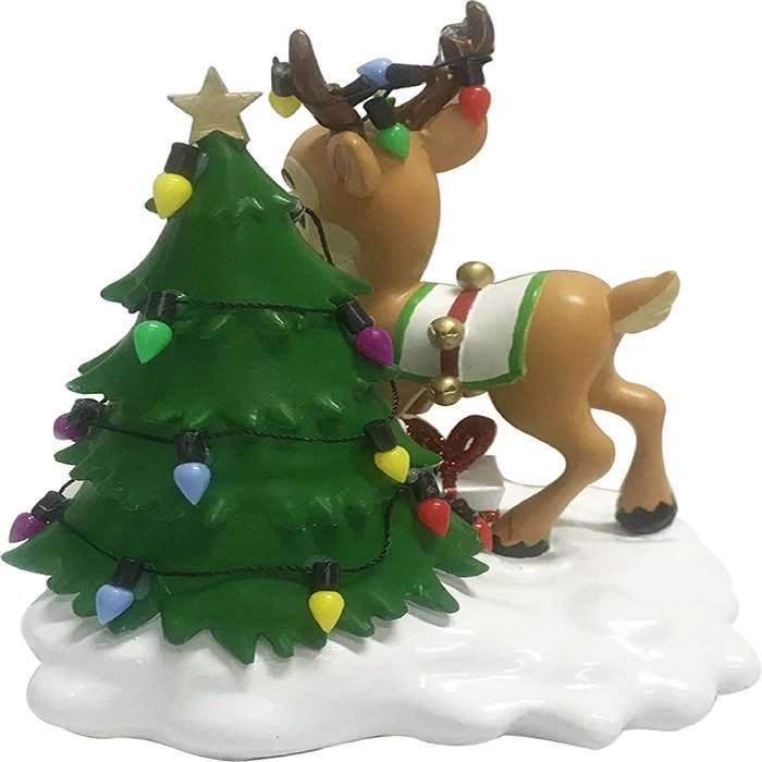 TT2307 - Reindeer & Christmas Tree(Back) Table Topper