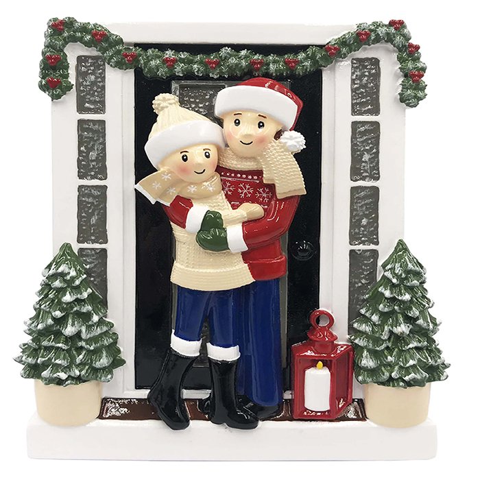 OR2026-2 - Farm House Family of 2 Personalized Christmas Ornament