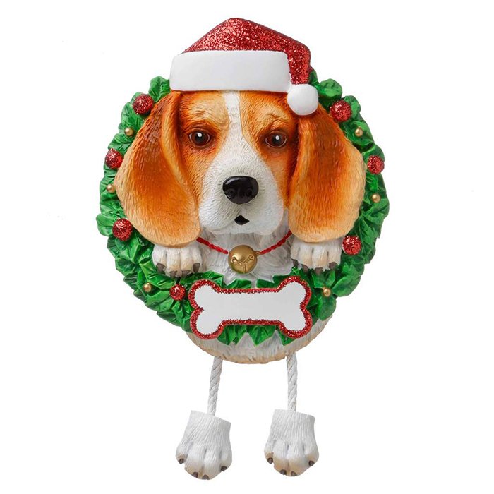 OR1712-BE - Beagle (Pure Breed) Personalized Christmas Ornament