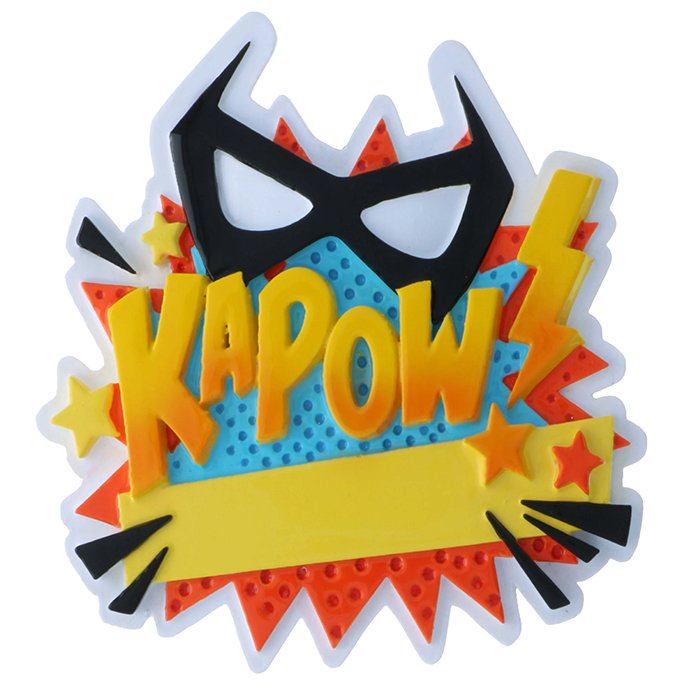 OR2242 - KAPOW Super Hero Personalized Christmas Ornament